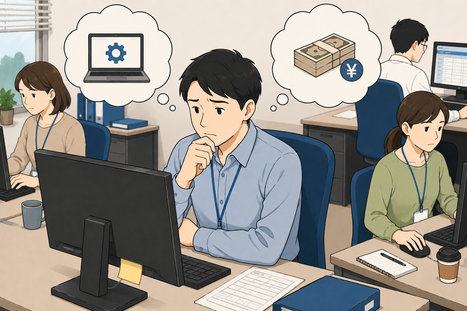 ツール化したいが費用が怖くて踏み出せない様子